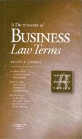 A Handbook of Business Law Terms