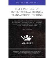 Best Practices for International Business Transactions in China