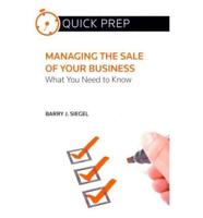 Managing the Sale of Your Business