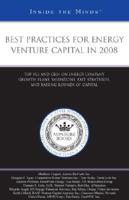 Best Practices for Energy Venture Capital in 2008