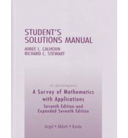 A Student Solutions Manual for Survey of Mathematics With Applications