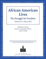 African American Lives, American History, Preliminary Edition, Volume II