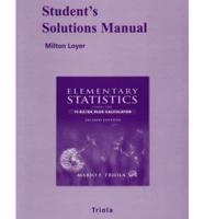 Student Solutions Manual for Elementary Statistics Using the TI83/84 Plus Calculator