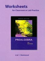 Worksheets for Classroom or Lab Practice for Prealgebra