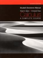 Student Solutions Manual for Calculus: A Complete Course