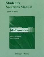 Student Solutions Manual for Basic College Mathematics With Early Integers, 2nd Edition
