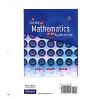 A Survey of Mathematics With Applications, ALC Plus MyMathLab