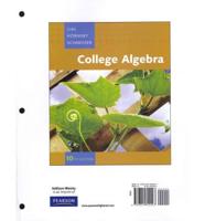 College Algebra, a La Carte Plus MyMathLab