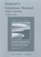 Student's Solutions Manual for University Calculus