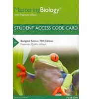 MasteringBiology With Pearson eText -- Standalone Access Card -- For Biological Science