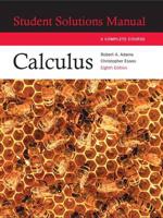 Calculus, a Complete Course, Eighth Edition. Student Solutions Manual
