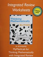 Worksheets for Thinking Mathematically With Integrated Review