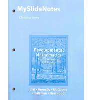 MySlideNotes for Developmental Mathematics
