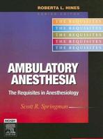 Ambulatory Anesthesia