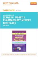 Mosby's Pharmacology Memory Notecards Pageburst on Kno Retail Access Code