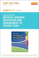 Nursing Delegation and Management of Patient Care- Pageburst E-book on Kno Retail Access Card