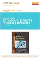 Alexander's Surgical Procedures Pageburst on Kno Retail Access Code