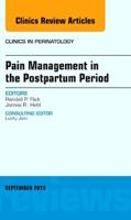 Pain Management in the Peripartum Period