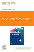 Buck's 2022 HCPCS Level II Elsevier E-Book on Vitalsource (Retail Access Card)