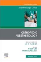 Orthopedic Anesthesiology