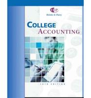 College Accounting. Chapters 1-10
