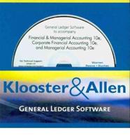 Klooster & Allen's General Ledger Software for Warren/Reeve/Duchac's Financ