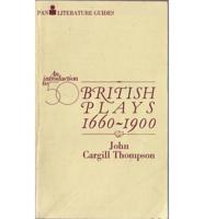 An Introduction to Fifty British Plays, 1660-1900