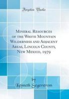 Mineral Resources of the White Mountain Wilderness and Adjacent Areas, Lincoln County, New Mexico, 1979 (Classic Reprint)