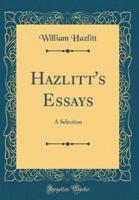 Hazlitt's Essays