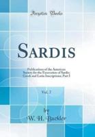 Sardis, Vol. 7