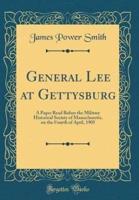 General Lee at Gettysburg