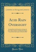 Acid Rain Oversight