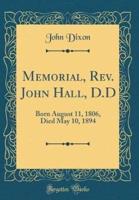 Memorial, Rev. John Hall, D.D