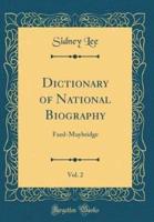 Dictionary of National Biography, Vol. 2