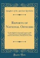 Reports of National Officers