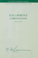 A D.H. Lawrence Chronology