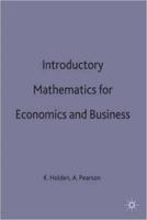 Introductory Mathematics for Economics and Business