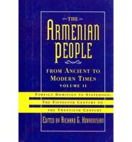 The Armenian People from Ancient to Modern Times
