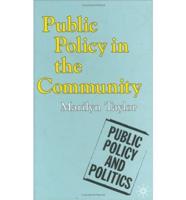 Public Policy in the Community