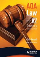 AQA Law for A2 Teacher's Resource CD-ROM