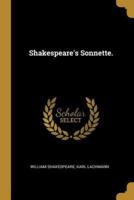 Shakespeare's Sonnette.