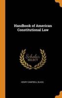 Handbook of American Constitutional Law