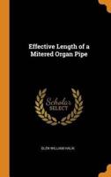 Effective Length of a Mitered Organ Pipe