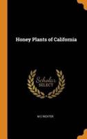 Honey Plants of California