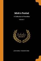 Mirk's Festial: A Collection of Homilies; Volume 1
