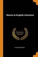 Nature In English Literature