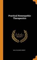 Practical Homeopathic Therapeutics