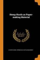 Hemp Hurds as Paper-making Material