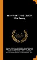 History of Morris County, New Jersey