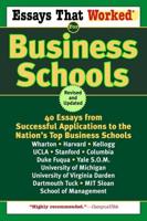 Essays That Worked for Business Schools
